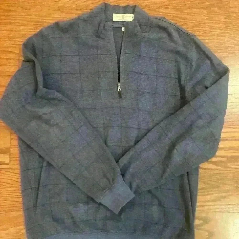 Fairway & Greene quarter zip luxury pullover size Large Pristine - Picture 11 of 12